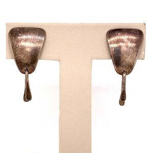 VTG Estate Skinger Sterling Silver Screw Back‎ Earrings! 70